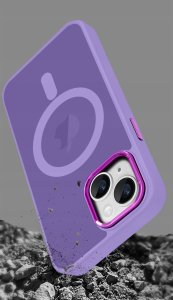 krainaGSM Etui Do Iphone 15 Plus Do Magsafe Matowe Matt Case + Szkło Na Ekran 9H 5