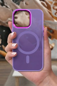krainaGSM Etui Do Iphone 15 Plus Do Magsafe Matowe Matt Case + Szkło Na Ekran 9H 6