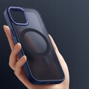krainaGSM Etui Do Iphone 15 Plus Do Magsafe Matowe Matt Case + Szkło Na Ekran 9H 2