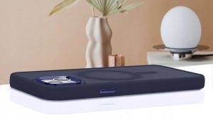 krainaGSM Etui Do Iphone 15 Plus Do Magsafe Matowe Matt Case + Szkło Na Ekran 9H 4