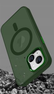 krainaGSM Etui Do Iphone 15 Plus Do Magsafe Matowe Matt Case + Szkło Na Ekran 9H 5