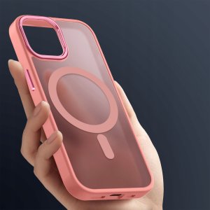 krainaGSM Etui Do Iphone 14 Pro Max Do Magsafe Matowe Matt Case + Szkło Na Ekran 9H 2