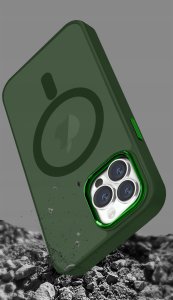 krainaGSM Etui Do Iphone 14 Pro Max Do Magsafe Matowe Matt Case + Szkło Na Ekran 9H 5