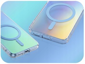 Hello Case Etui Do Magsafe Do Samsung Galaxy S25 Ultra (Niebieskie, Aurora, Ochronne) 2