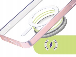 Hello Case Etui Do Galaxy A36 / A37 / A57 (Do Magsafe, Różowe Złoto, Metal, Clear) 2