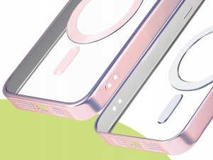 Hello Case Etui Do Galaxy A36 / A37 / A57 (Do Magsafe, Różowe Złoto, Metal, Clear) 5
