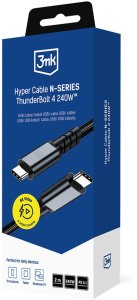 Kabel USB 3mk USB-C - Thunderbolt 2 m Czarny (161311) 7