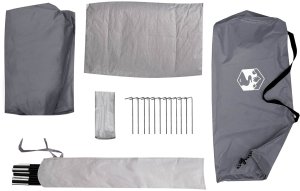 Namiot turystyczny vidaXL vidaXL Namiot Turystyczny Szary i pomarańczowy 222 x 85 x 125 cm 9