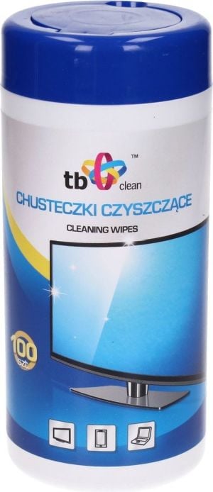 TB Print Clean Chusteczki nasączone 100 sztuk tuba (ABTBCU00000CHTM) 1