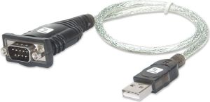 Kabel USB Techly USB-A - RS-232 0.45 m Przezroczysty (023493) 1