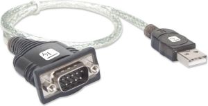 Kabel USB Techly USB-A - RS-232 0.45 m Przezroczysty (023493) 2