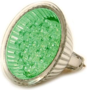 Activejet Żarówka LED |GU5.3 |21xSMD |1.7W |12V |40lm |barwa zielona | (AJE-2153G) 1