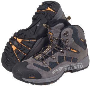 Buty trekkingowe męskie Hi-Tec Buty męskie V-Lite Fasthike II Mid WP szare r. 44.5 9
