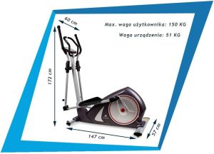 Orbitrek Sapphire sport Orbitrek elektromagnetyczny Galaxy II SG-330E 12