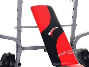 Hop-Sport Ławeczka pod sztangę z maszyną na nogi HS-1050 Hop Sport + rękawiczki treningowe GRATIS! Ławeczka pod sztangę z maszyną na nogi HS-1050 Hop Sport + rękaw uniw - 2000091025897 3