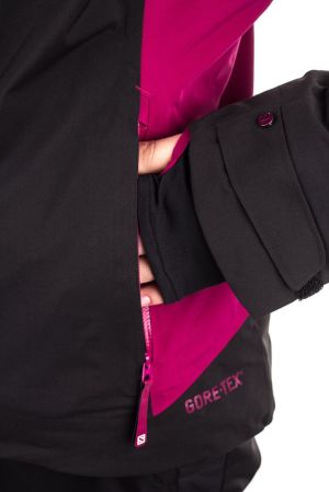 Salomon Kurtka damska Odysee Jacket W GTX Black/Mystic Purple r. S 3