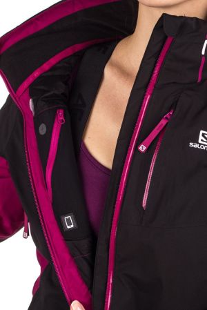 Salomon Kurtka damska Odysee Jacket W GTX Black/Mystic Purple r. S 7