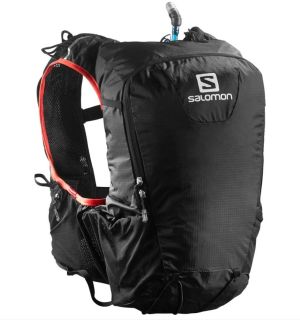 Salomon Plecak sportowy Skin Pro 15L Set + Bukłak 1,5L Black/Bright Red (379962) 1