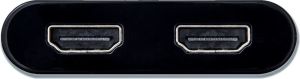 Stacja/replikator I-TEC Brak USB - HDMI x2 Czarny  (U3DUAL4KHDMI) 2