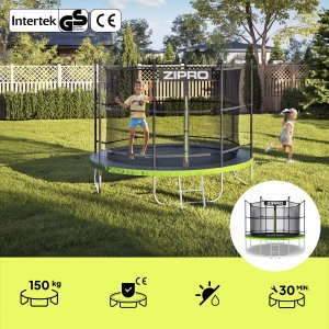 Trampolina ogrodowa Zipro Jump Pro z siatką wewnętrzną 10FT 312cm 2