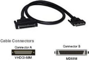 Microsemi Kabel zewnętrzny SCSI, 68 pin VHDCI M <-> 68 pin HD M, 0,91m bez offset (HDOHDE39MBLVD) 1