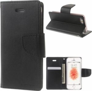 Mercury Etui Bravo book iPhone 5/5S/SE, czarny (Mer001364) 1