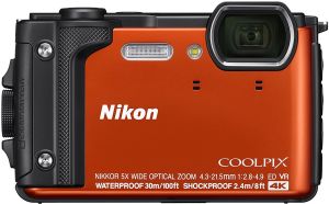 Aparat cyfrowy Nikon Coolpix W300 Pomarańczowy + plecak 1