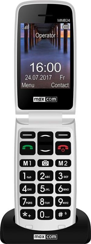 Telefon komórkowy Maxcom Comfort MM824 Czerwono-srebrny 3