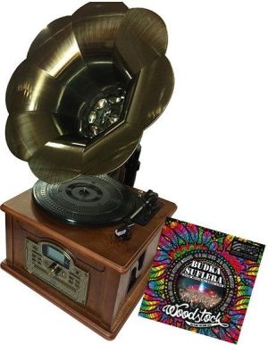 Gramofon Lauson CL 147 Retro z Tubą + płyta Winylowa (LAUSONCL147) 1