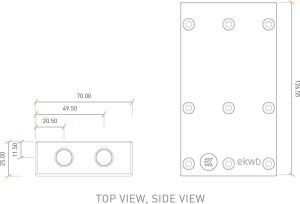 EK Water Blocks EK-FC Terminal X3 S Type II Acetal 2