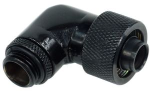 Alphacool złączka kątowa 90°, G1/4 - 16/10mm, czarna (17081) 2