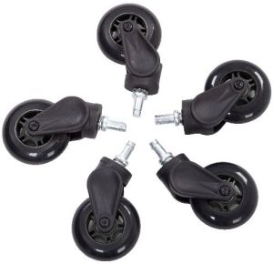 AKRacing Kółka x5, czarne (AK-ROLLCAST-BK) 1