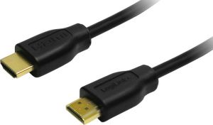 Kabel LogiLink HDMI - HDMI 0.2m czarny (CH0076) 1