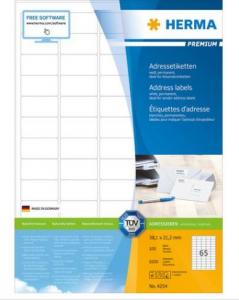 Herma Etykiety Premium A4, 38.1x21.2 mm , biały 6500 sztuk (4254) 2