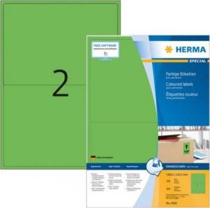 Herma Kolorowe etykiety A4, 199,6 x 143,5 mm, zielony, trwała przyczepność - 4569 1