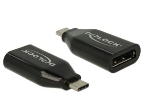 Adapter USB Delock USB-C - DisplayPort Czarny  (62977) 1