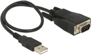 Kabel USB Delock USB-A - RS-232 0.35 m Czarny (62958) 1