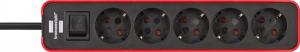Listwa zasilająca Brennenstuhl Ecolor 5 gniazd 1.5 m czerwona (1153250070) 2