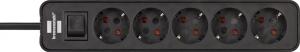Listwa zasilająca Brennenstuhl Ecolor 5 gniazd 1.5 m czarna (1153250000) 2