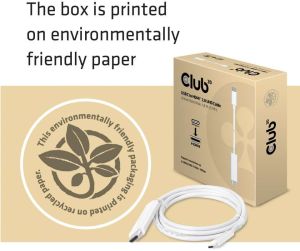 Kabel USB Club 3D USB-C - HDMI 1.8 m Biały (CAC-1514) 4