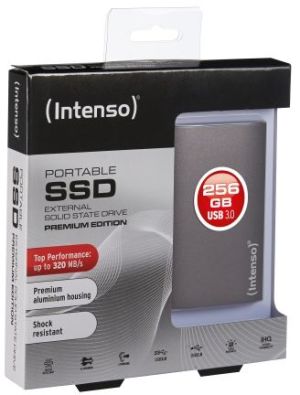 Dysk zewnętrzny SSD Intenso Portable SSD Premium Edition 256GB Szary (3823440) 3