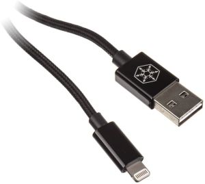 Kabel USB SilverStone USB-A - Lightning 1 m Czarny (SST-CPU03J-1000) 1