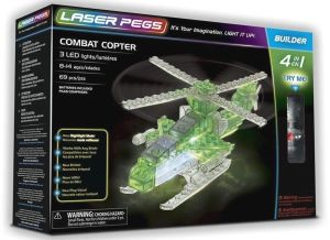 Laser Pegs Klocki 4 w 1 Combat Copter 1