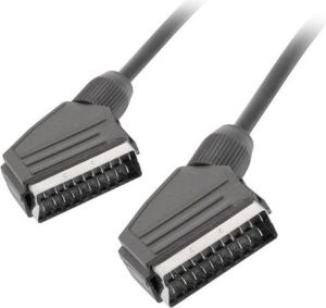 Kabel Lanberg Scart - Scart 1.8m czarny (CA-EUEU-10CC-0018-BK) 2