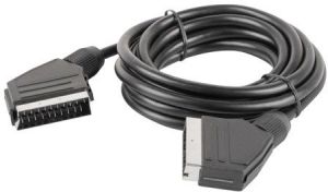Kabel Lanberg Scart - Scart 3m czarny (CA-EUEU-10CC-0030-BK) 2