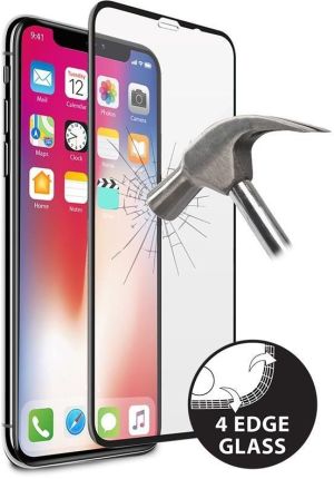 Puro Szkło ochronne hartowane na ekran iPhone X czarna ramka (SDGFSIPHONEXBLK) 1