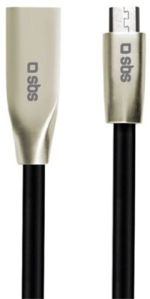 Kabel USB SBS Mobile USB-A - 1.5 m Czarny (TECABLEMICROIRONK) 1