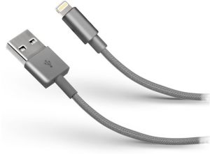 Kabel USB SBS Mobile USB-A - Lightning 1 m Srebrny (TECABLEUSBIP5BDS) 1