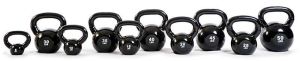 Kettlebell TKO Kettlebell winylowy K857kbv-22 22kg czarny 4