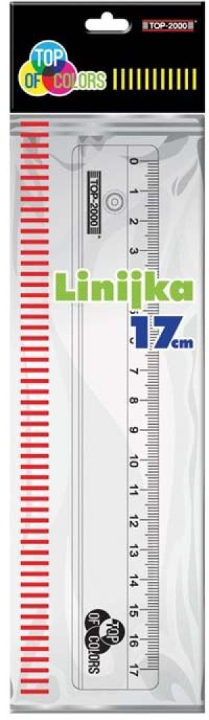 TOP-2000 LINIJKA PRZEZROCZYSTA 17CM (400073345) 1